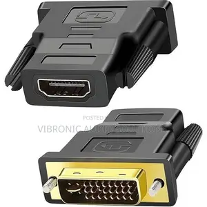 GeneAfrica DVI to HDMI Adapter Bi-Directional DVI Male to HDMI Female
