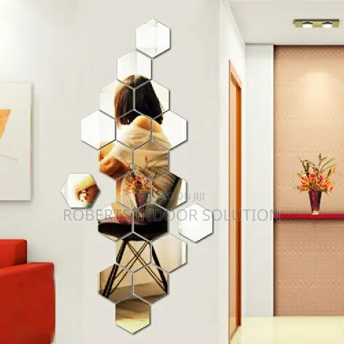 Classic Silver Hexagonal Mirrors