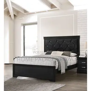 Bed; Stylish Tufted Chesterfield Bed Frame for Bedroom Interiors