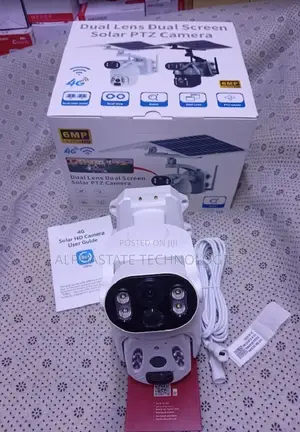 Smart Outdoor Wireless UBOX 6MP 4G Dual Lens Solar Powered PTZ Camera