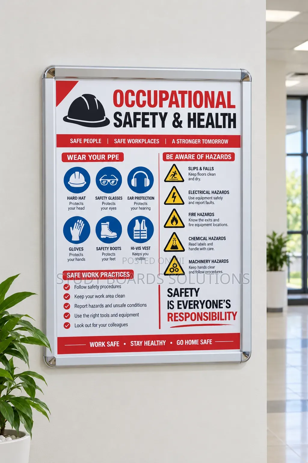 A1 Corporate Snapper Frame – For OSHA Abstracts & Compliance Displays