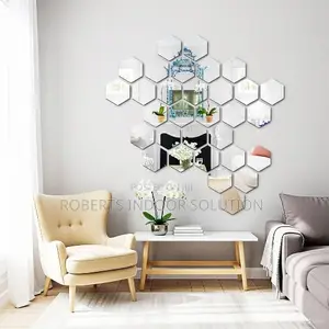 Stunning 3D Reflection Hexagon Mirrors