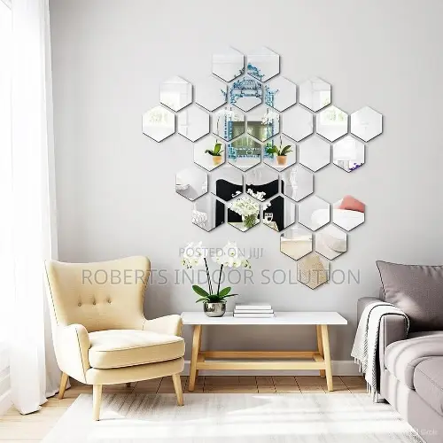 Stunning 3D Reflection Hexagon Mirrors