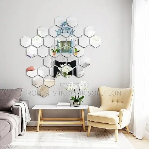 Stunning 3D Reflection Hexagon Mirrors