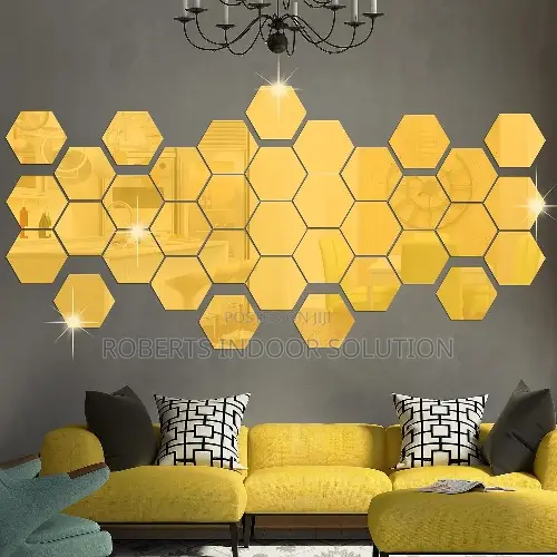 Hexagon Designer Real Mirror