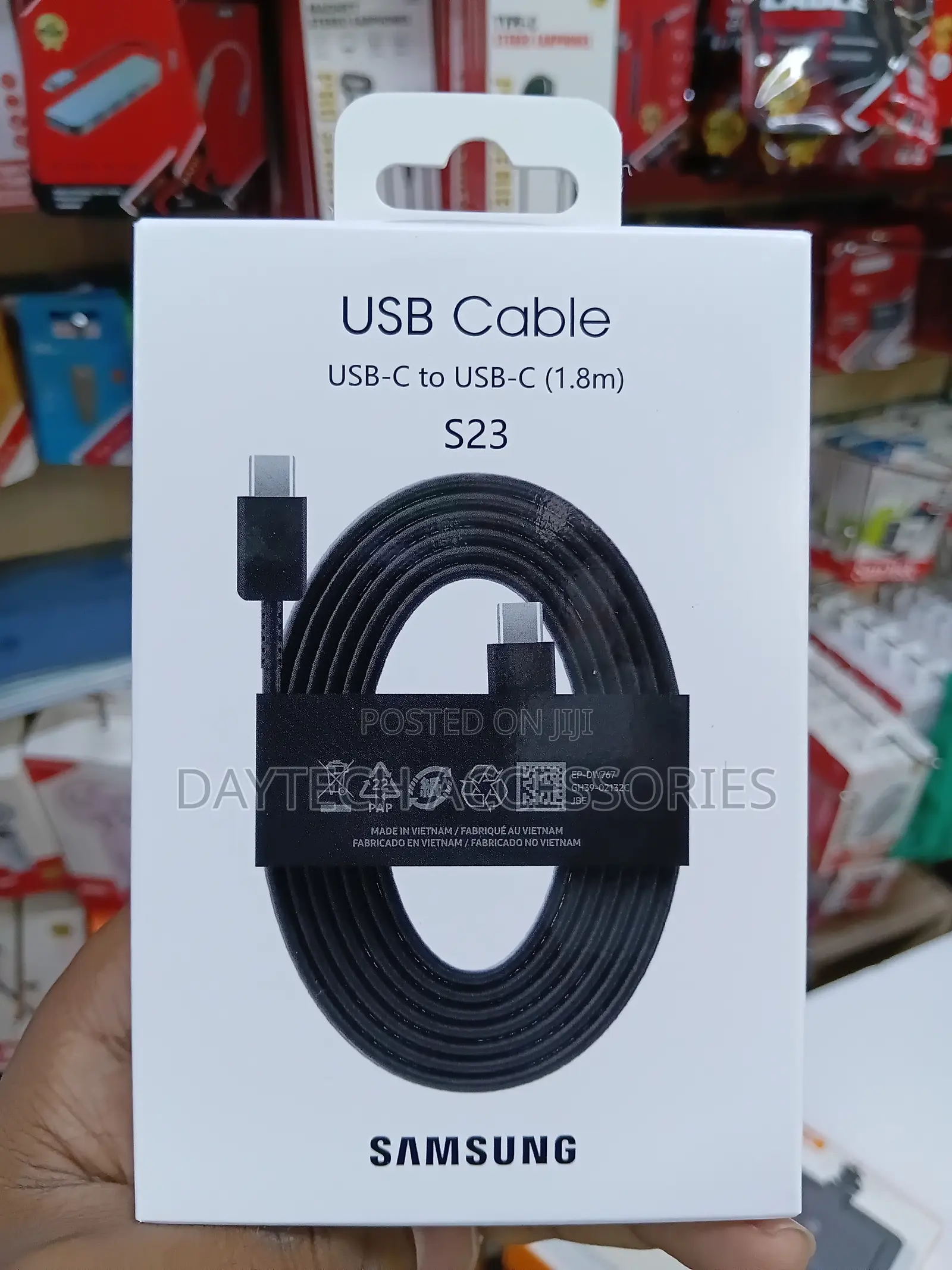Samsung USB-C to USB-C Cable, 1.8m (3A) Black