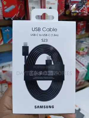 Samsung USB-C to USB-C Cable, 1.8m (3A) Black