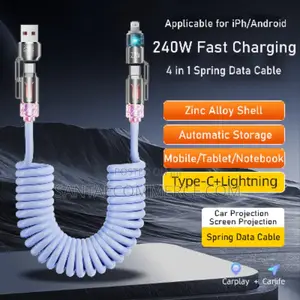 27W USB-A and USB-C Inputs to Type-C and Lightning Outputs