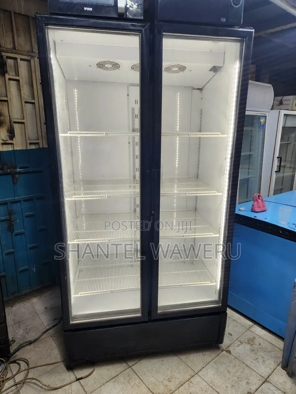 Black 2 Door Refrigerator