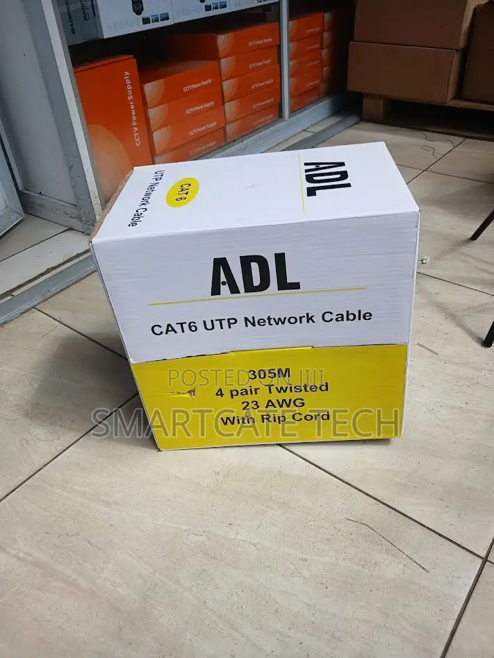 ADL CAT6 LAN Cable 305M Roll – For Routers, Switches and Networking