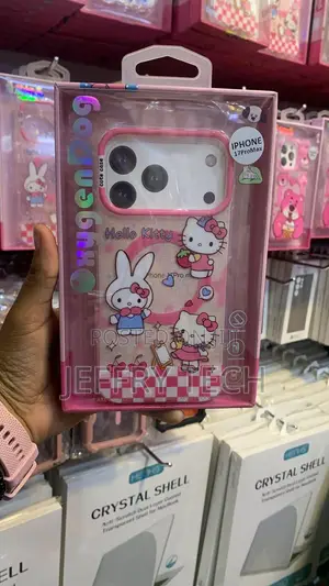 Pink, Glittery Phone Case in a Plastic Box Sanrio "iPhone 17ProMax"