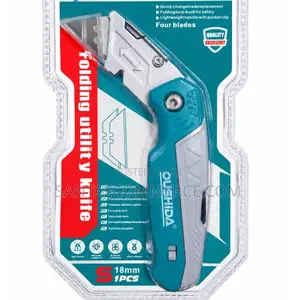 18mm Folding Utility Knife – Heavy-Duty Retractable Box Cutter