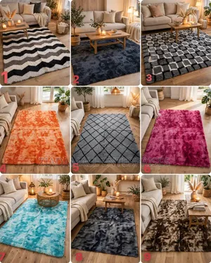 7 by 10 Fluffy Carpet - Pitched - Soft - Living Room - New