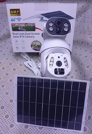 Solar Light 6mp+ 6MP UBOX Full Metallic Dual Lens 4G Solar Powered