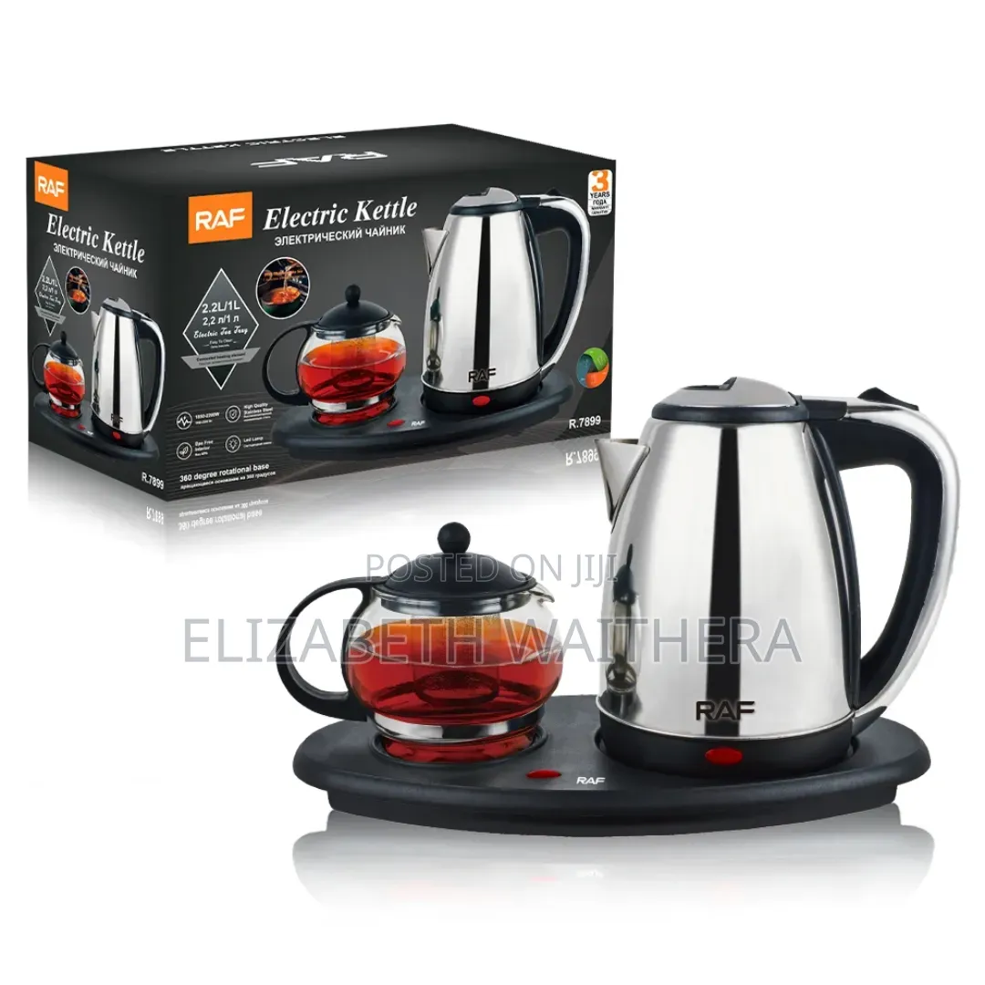 Electric Kettle Plus a Tea Pot