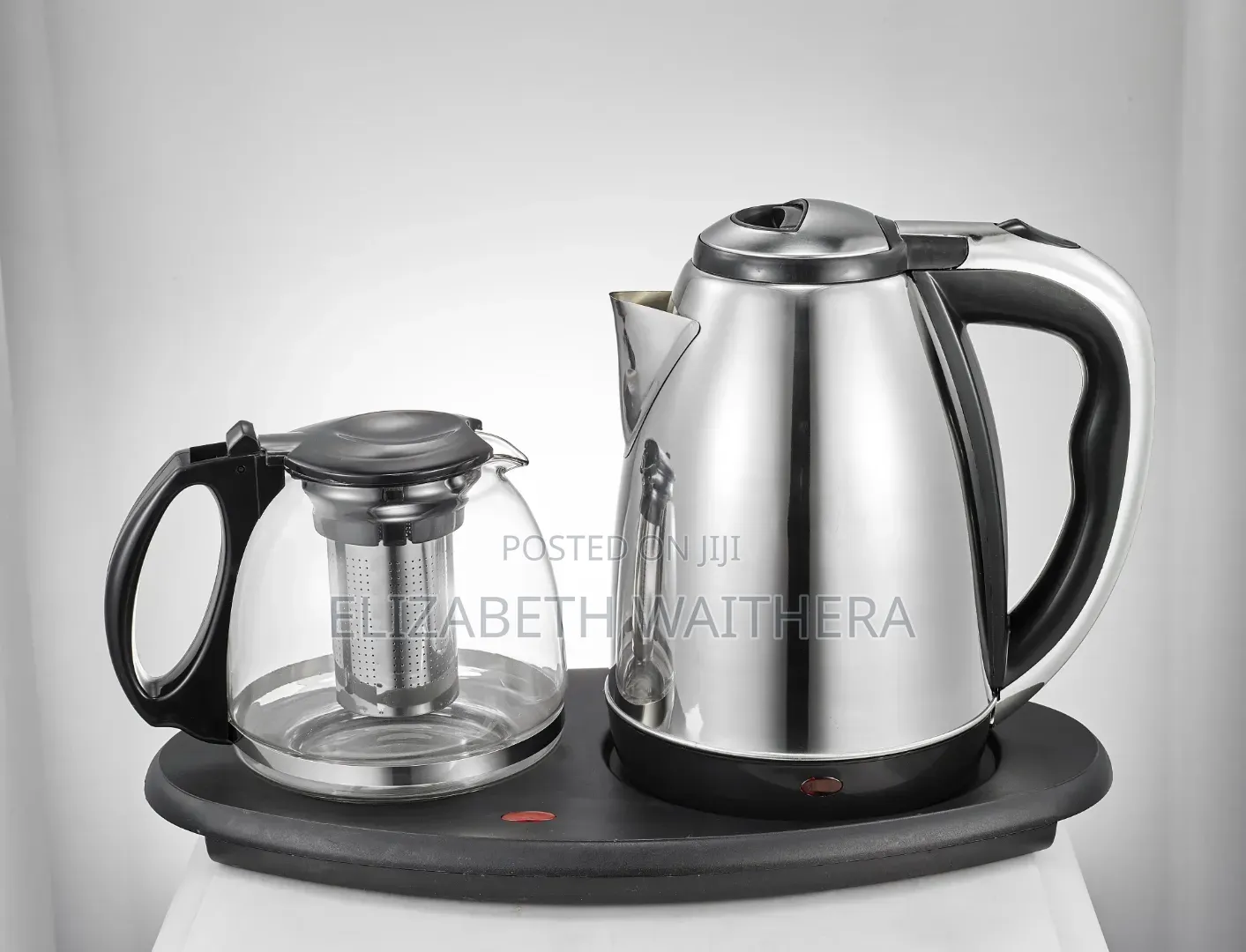 Electric Kettle Plus a Tea Pot