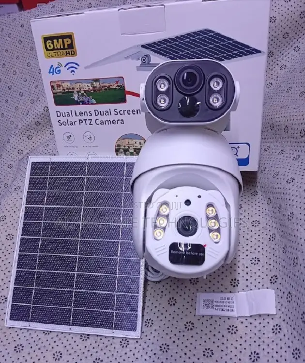 3MP + 3MP Ubox Dual Lens 4G 6MP Solar PTZ Camera