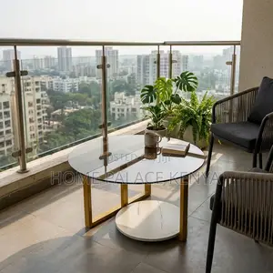 Coffee Table; 80cm Round Glass Coffee Table