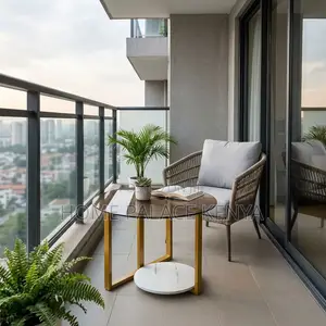Coffee Table; 80cm Round Glass Coffee Table