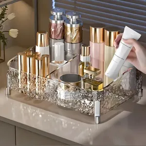 5-Compartment Water Ripple Cosmetic Storage Box