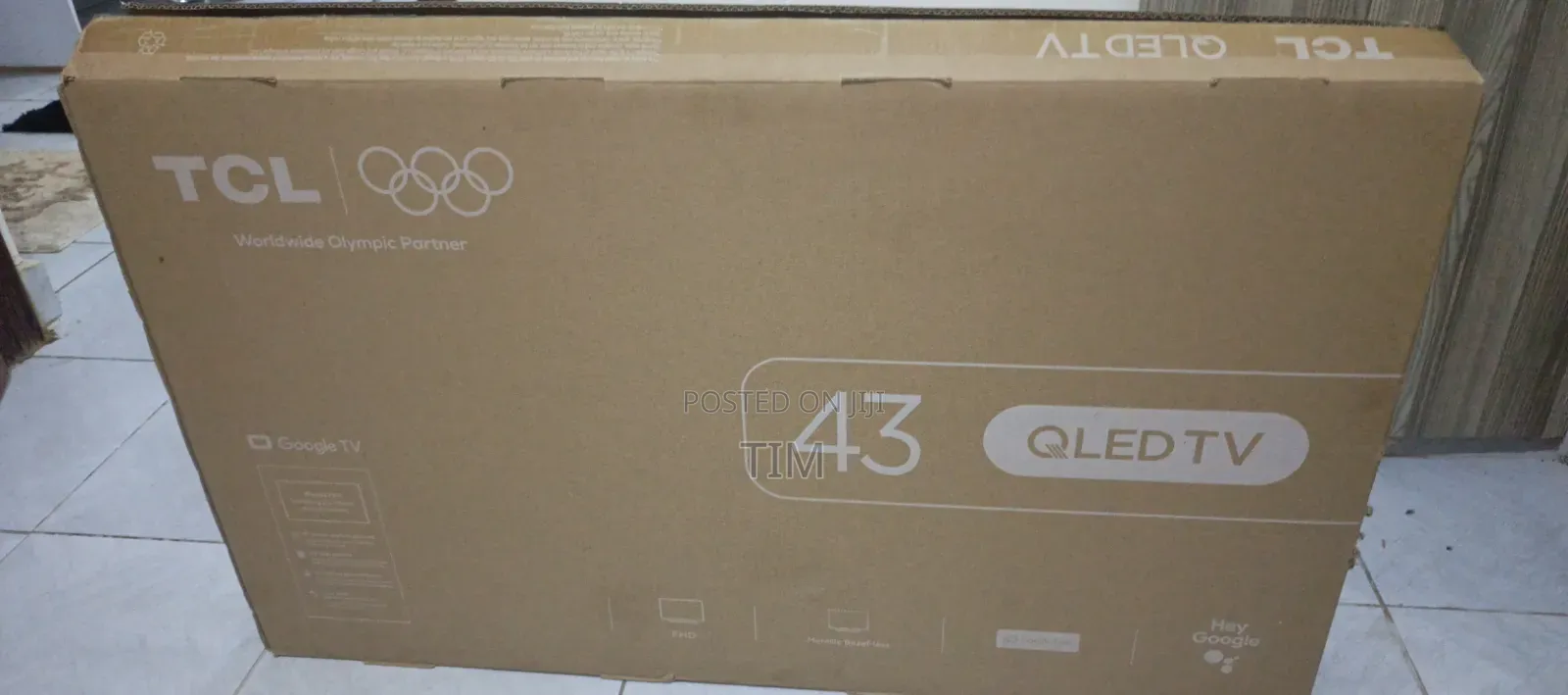 TCL Google TV, 43 Inch Qled. New