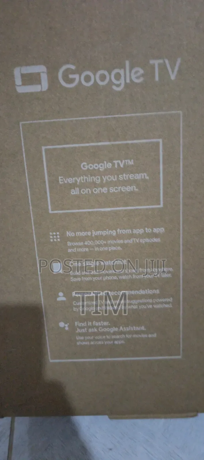 TCL Google TV, 43 Inch Qled. New