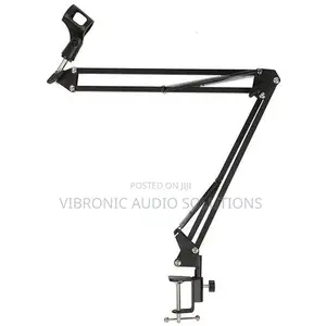 Bn Adjustable Microphone Boom Arm Stand, Steel Scissor Suspension Arm