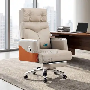 Reclining Executive Office Chair With Footrest for Premium Comfort