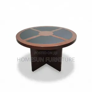 Office Table – Round Wooden Boardroom Meeting Table