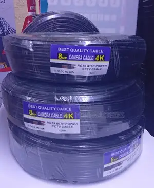 Coaxial RG59 With Power (100M) CCTV Cable With 75 Ohms