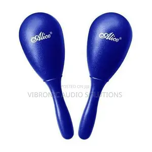 ALICE 2Pcs Music Maracas Oval Shaped Plastic Hand Percussion Rattles M