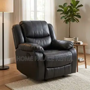 Recliner Sofa; Comfortable Single Leather Recliner Sofa