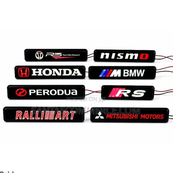 Universal LED Car Front Grille Logo Emblem Light