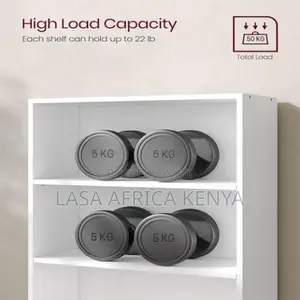 4-Tier Compact Wooden Bookcase Storage Organiser