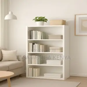 4-Tier Compact Wooden Bookcase Storage Organiser