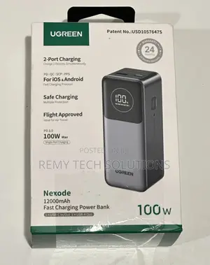 UGREEN 12000mAh 100W Fast Charging Power Bank - PB724