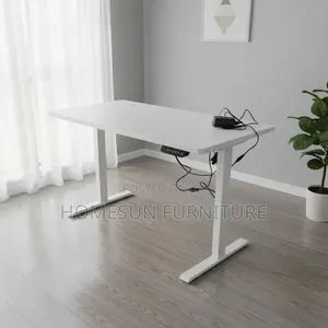 Office Desk – 1.2m White Electric Height-Adjustable Table