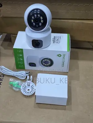 Home Indoor Dual Lens Wifi Smart CCTV Camera With 2 Way Audio Recordin
