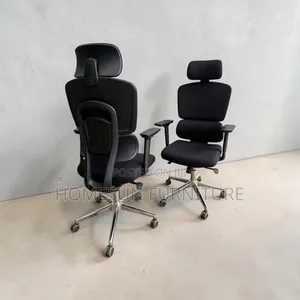Office Chair – Black Executive Chair With Adjustable Headrest