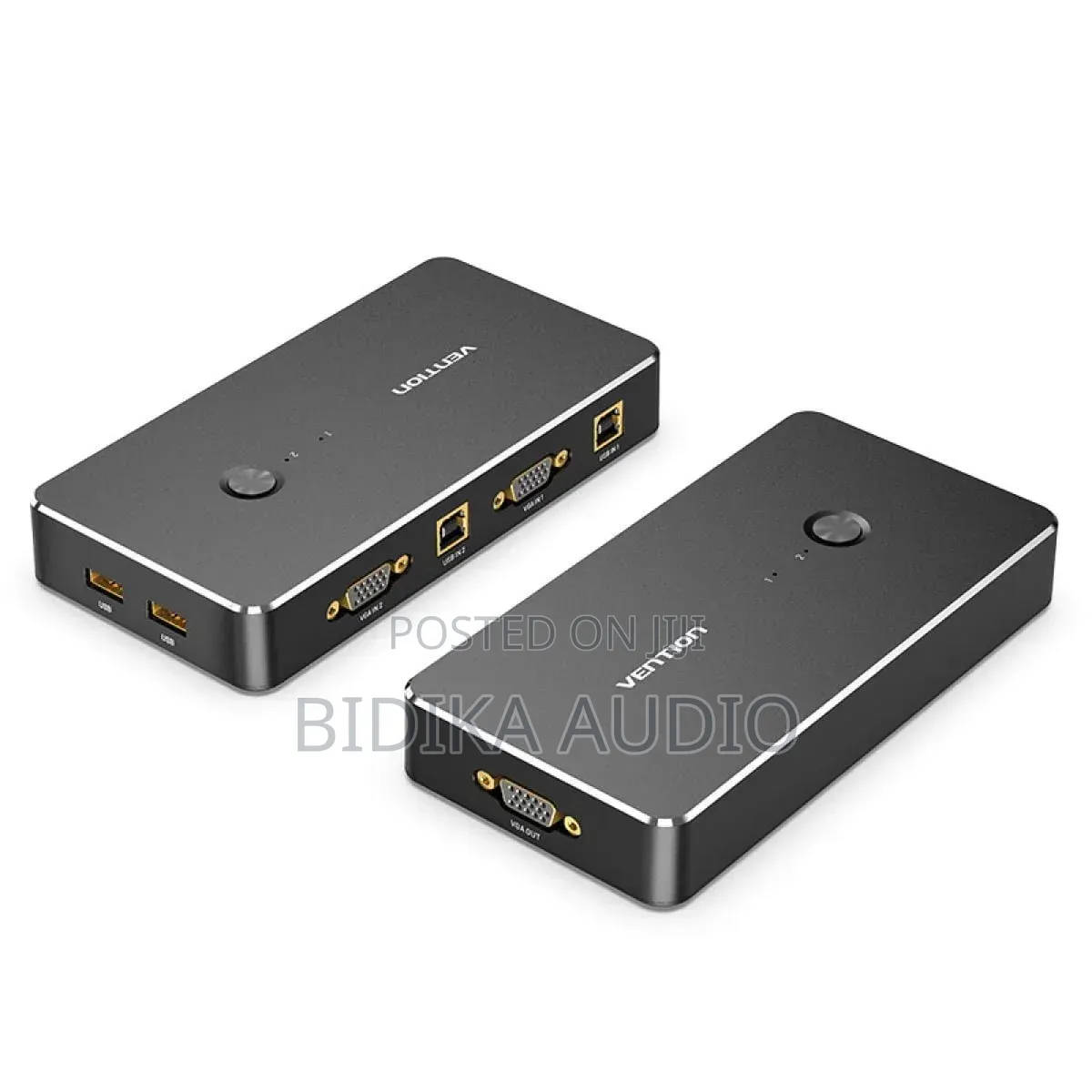 Vention 2 in 1 Out VGA KVM Switch Black Metal Type DBEBO