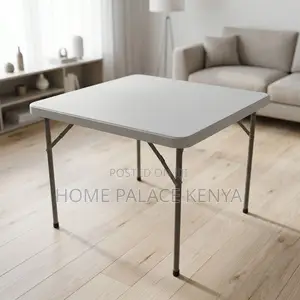 Outdoor Table; 90cm by 90cm Foldable Plastic Outdoor Table