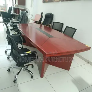 Boardroom Table – Mahogany Conference Table With Cable Port