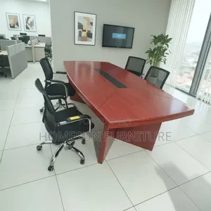 Boardroom Table – Mahogany Conference Table With Cable Port