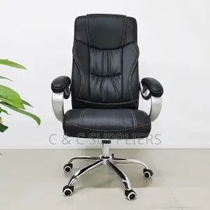 Leather Adjustable Workstation Chair.