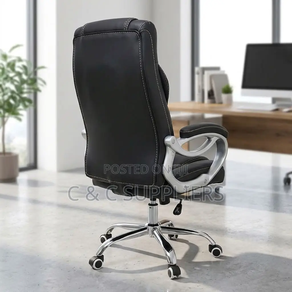 Leather Adjustable Workstation Chair.