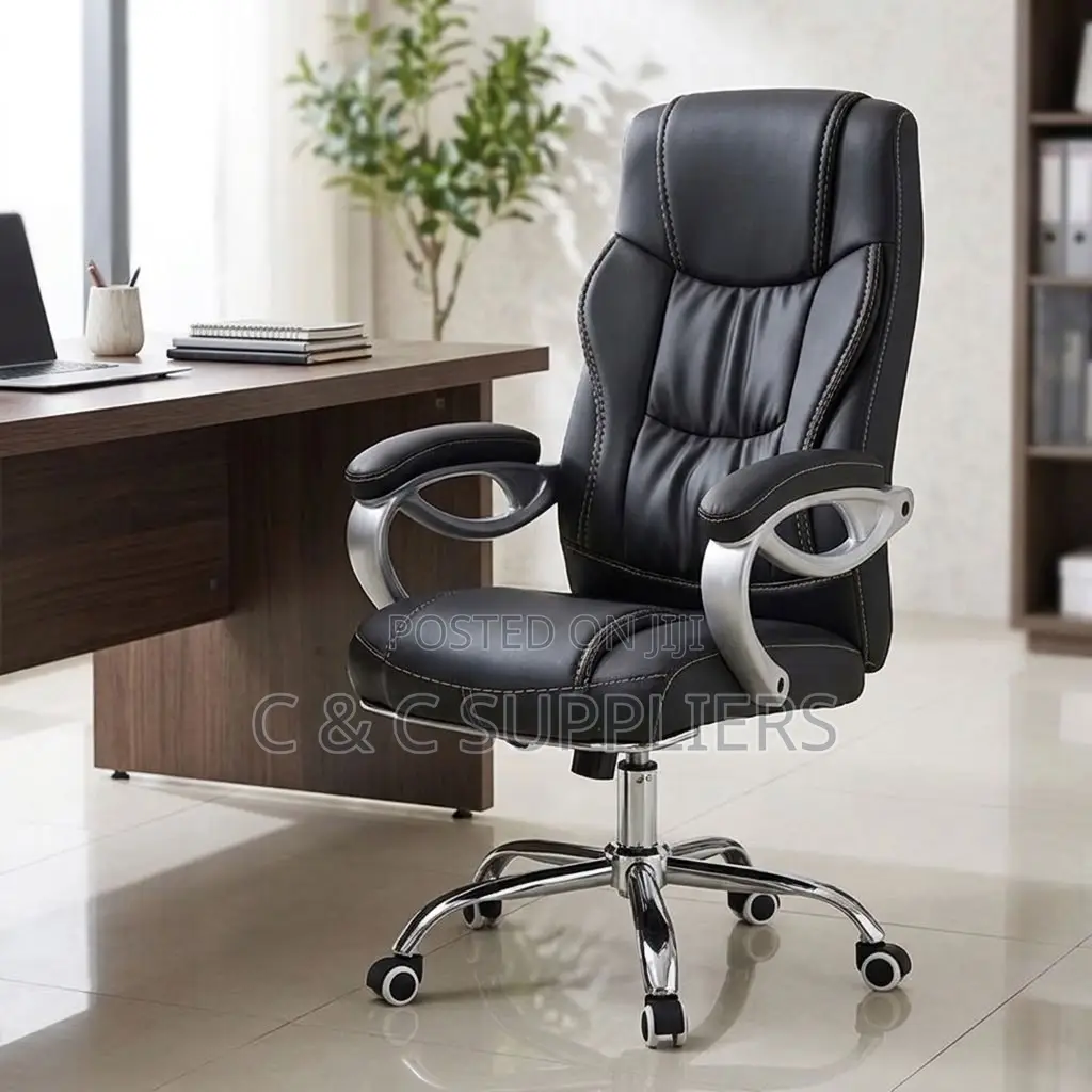 Leather Adjustable Workstation Chair.