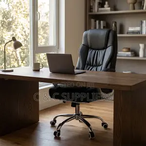 Leather Adjustable Workstation Chair.
