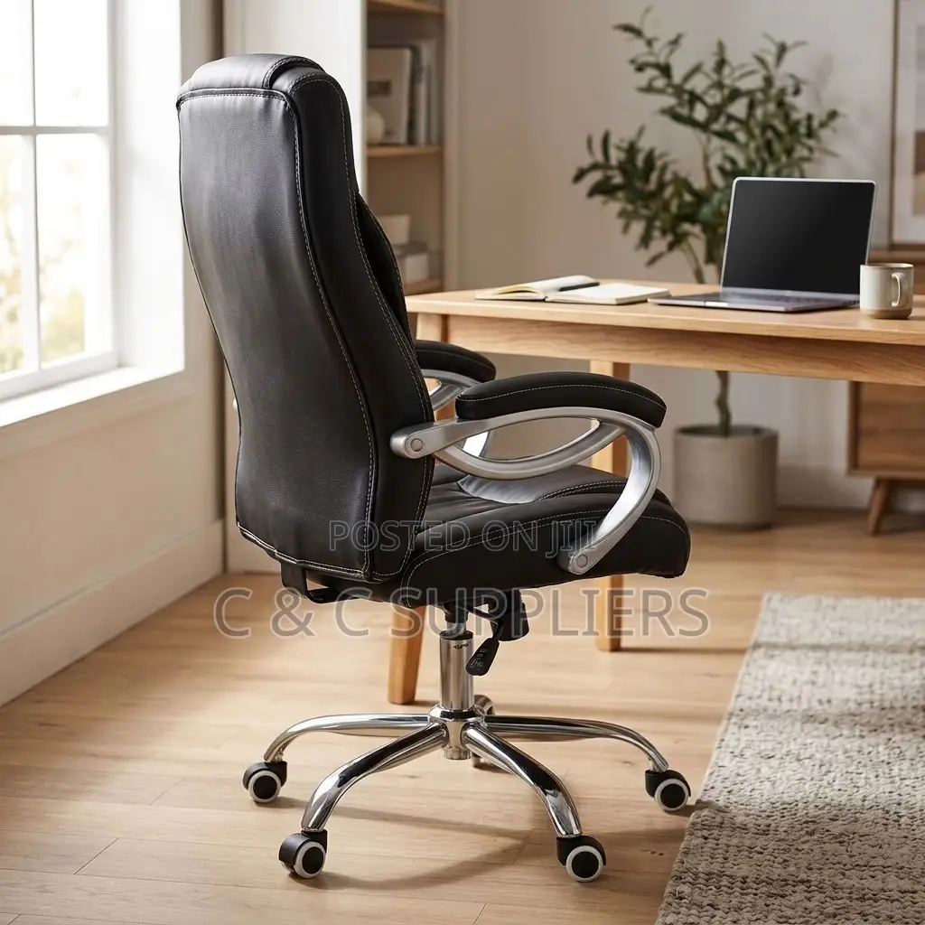 Leather Adjustable Workstation Chair.