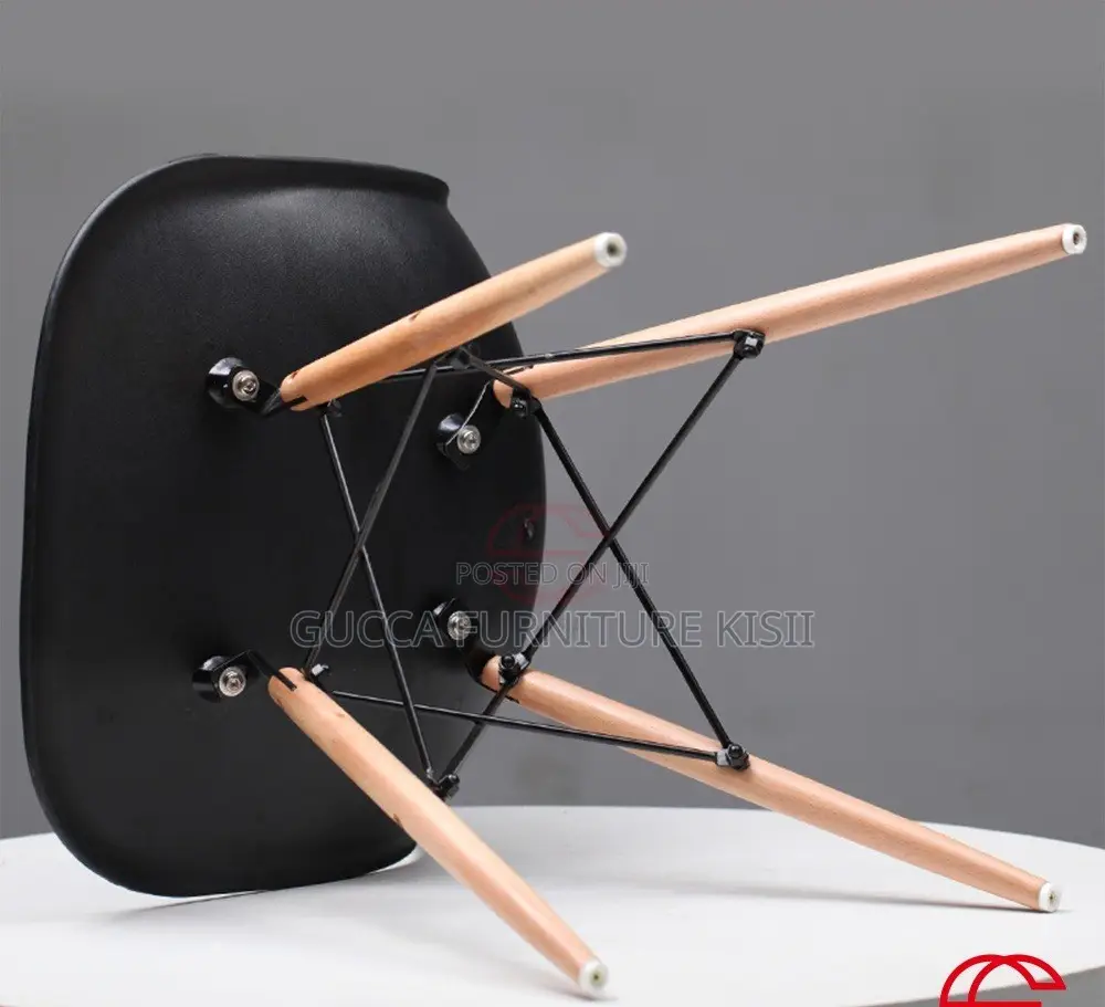 Black Ergonomic Plastic Eifel Style Eames Chair