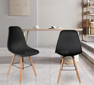 Black Ergonomic Plastic Eifel Style Eames Chair